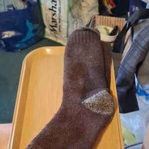 Dickies Brown Crew Socks with Reinforced Heel
